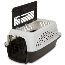 Petmate Two Door Top Load Kennel White