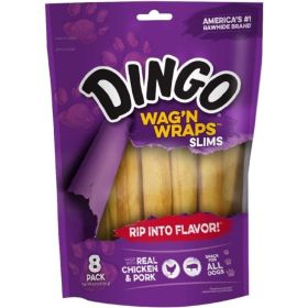 Dingo Wag'n Wraps Chicken & Rawhide Chews (No China Sourced Ingredients)