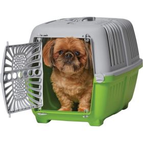 MidWest Spree Plastic Door Travel Carrier Pet Kennel (Option: Green)