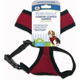 Four Paws Comfort Control Harness (Option: Red - Medium)