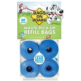 Bags on Board Waste Pick Up Refill Bags (Option: Blue)