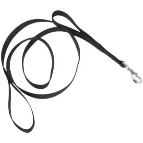 Loops 2 Double Nylon Handle Leash (Option: Black)